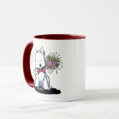 KiniArt Westie Valentine Tasse (Vorderseite Links)