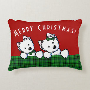 KiniArt Westie Weihnachten Dekokissen