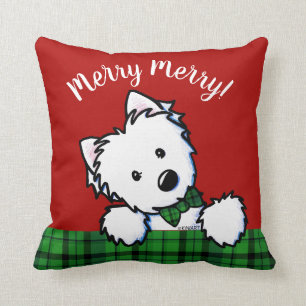 KiniArt Westie Weihnachten Kissen