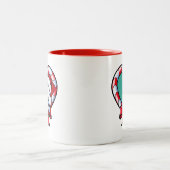 KiniArt Westie Weihnachts-Liebe Zweifarbige Tasse (Mittel)