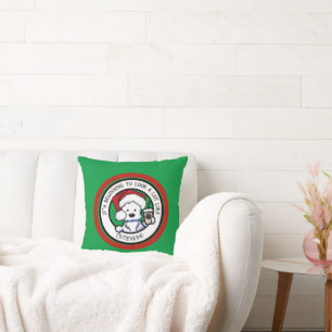 KiniArt Westie Weihnachtskaffee Kissen