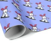 KiniArt Westie Weihnachtswrapping Paper Geschenkpapier (Rolleneckpunkt)