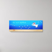 KiniArt Westie White Terrier Ocean Leinwanddruck (Vorderseite)