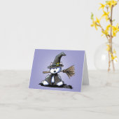KiniArt Westie Witch Halloween Card Karte (Gelbe Blume)