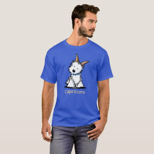 KiniArt Westie Zodiac Capricorn T - Shirt
