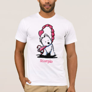 KiniArt Westie Zodiac Skorpion T-Shirt
