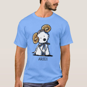 KiniArt Westie Zodiac Widder T-Shirt