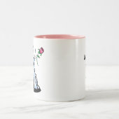 KiniArt Westie Zweifarbige Tasse (Mittel)