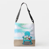 KiniArt Westies Beach Bag Tragetaschen Mit Langen Trägern (Rückseite)