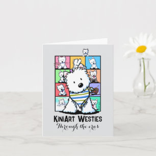 KiniArt Westies Eras gefaltete Grußkarte Karte