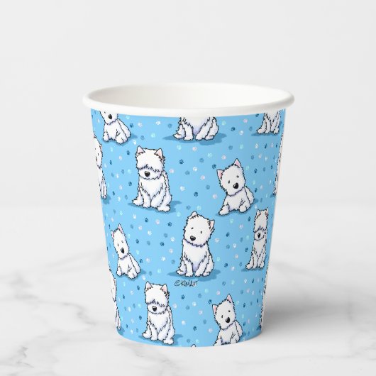 KiniArt Westies Pappbecher (Rückseite)