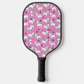 KiniArt Westies Pink Pickleball Paddel Pickleball Schläger (Rückseite)