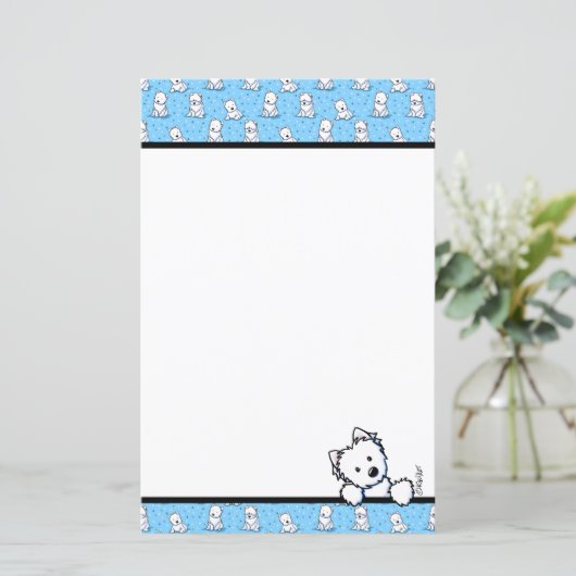 KiniArt Westies Stationery (Stehend Vorderseite)