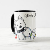 KiniArt Westies Tasse (Vorderseite Links)