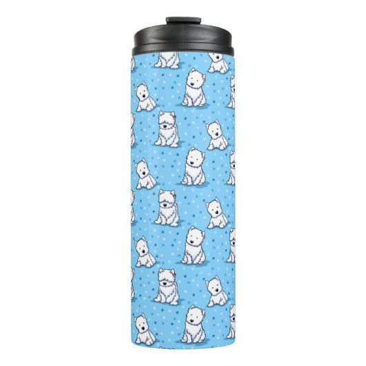 KiniArt Westies Thermosbecher (Vorderseite)