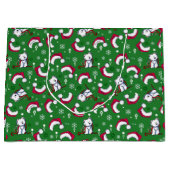 KiniArt Westies Weihnachtsgeschenktasche Große Geschenktüte (Vorderseite)