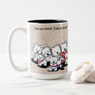 KiniArt Westies Zweifarbige Tasse