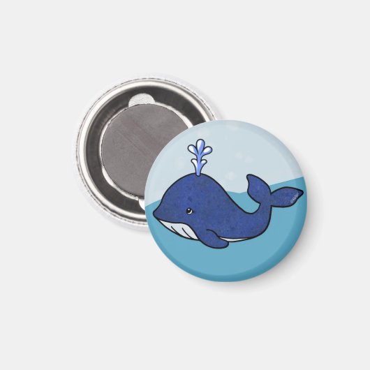 KiniArt Whale Magnet (Vorderseite/Rückseite)
