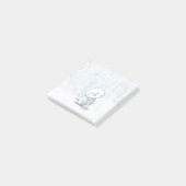 KiniArt Winter Bichon Notes Post-it Klebezettel (angewinkelt)