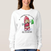 KiniArt Winter DoodleMoji Dog Sweatshirt (Vorderseite)