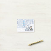 KiniArt Winter Terriers Post-it Klebezettel (Auf Schreibtisch)
