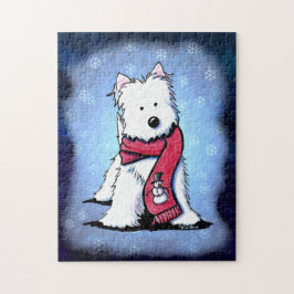 KiniArt Winter Westie Puzzle