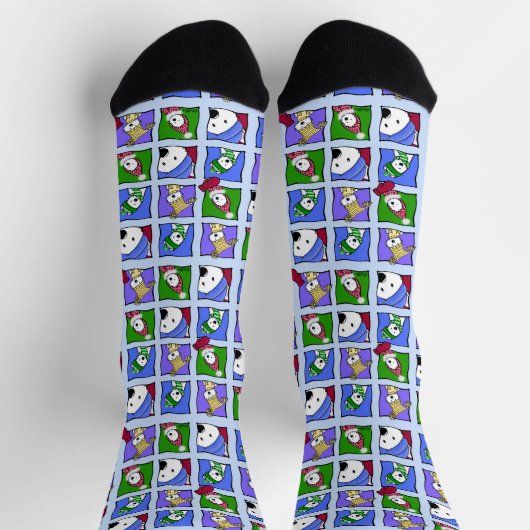 KiniArt Winter Westies Socks Socken (Oben)