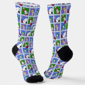 KiniArt Winter Westies Socks Socken (Gewinkelt)