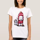 KiniArt Winter Westies T - Shirt (Vorderseite)