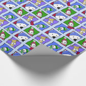KiniArt Winter Westies Wrapping Paper Geschenkpapier (Ecke)