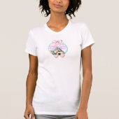 KiniArt Yorkie Coquette Design T-Shirt (Vorderseite)