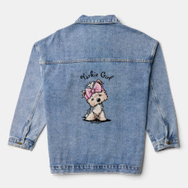 KiniArt Yorkie Denim Jacket Jeansjacke