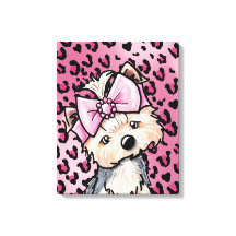 KiniArt Yorkie Girl Pink Leopard