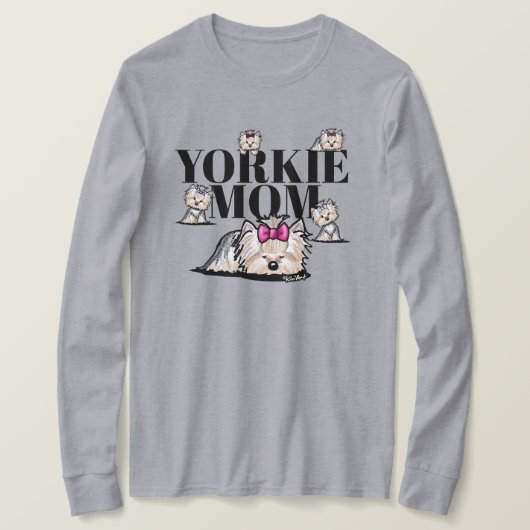 KiniArt Yorkie-Mama T-Shirt (Design vorne)