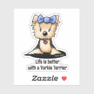 KiniArt Yorkie Sticker