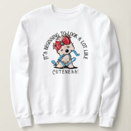 KiniArt Yorkie Terrier Christmas Sweatshirt