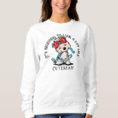 KiniArt Yorkie Terrier Christmas Sweatshirt (Vorderseite)
