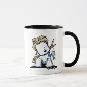 KiniArtFishing-Westie-Tasse Tasse