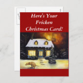 Kinkades Nightmare Feiertagspostkarte (Vorne/Hinten)