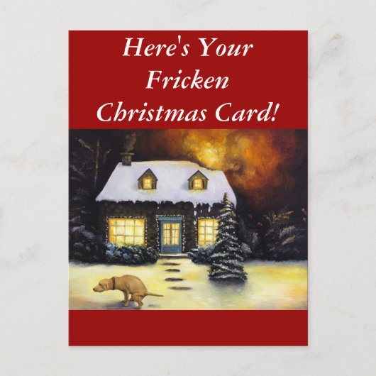 Kinkades Nightmare Feiertagspostkarte (Vorderseite)