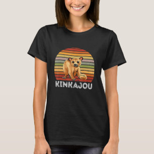 Kinkajou Retro Vintag Prehensile Animal Night Wal T-Shirt