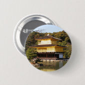 Kinkaku-ji 金 閣 Tempel 寺 Goldenen Pavillon Button (Vorne & Hinten)