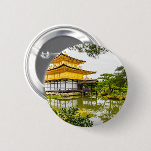Kinkaku-ji, der goldene Pavillon, Kyoto Button