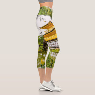 Kinkaku-ji, der goldene Pavillon, Kyoto Capri Leggings