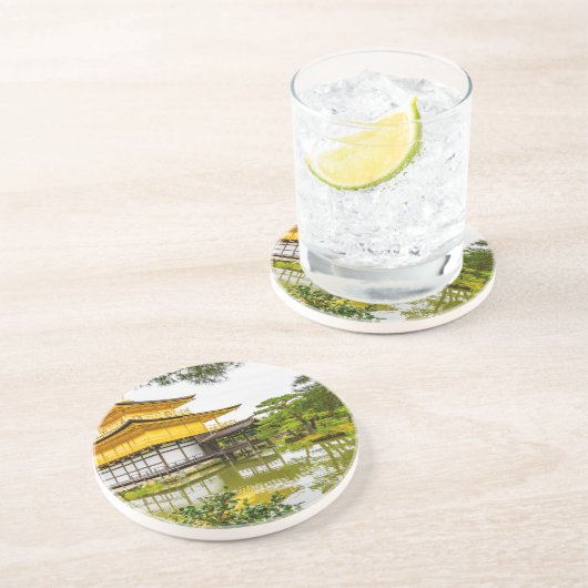 Kinkaku-ji, der goldene Pavillon, Kyoto Getränkeuntersetzer (Seite)