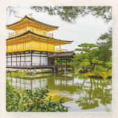 Kinkaku-ji, der goldene Pavillon, Kyoto Glasuntersetzer (Vorderseite)