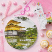 Kinkaku-ji, der goldene Pavillon, Kyoto Pappteller (Party)