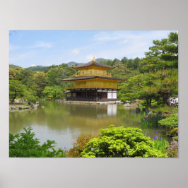 Kinkaku-ji der Goldene Pavillon-Tempel in Kyoto Poster
