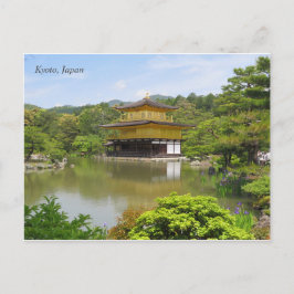 Kinkaku-ji der Goldene Pavillon-Tempel in Kyoto Postkarte