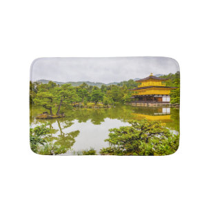 Kinkaku-ji oder Goldener Pavillon und Teich, Kyoto Badematte